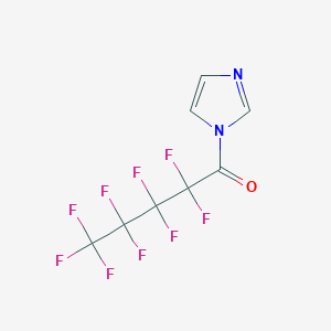 2,2,3,3,4,4,5,5,5-nonafluoro-1-imidazol-1-ylpentan-1-one CAS 883546-05-2