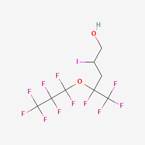4,5,5,5-tetrafluoro-4-(1,1,2,2,3,3,3-heptafluoropropoxy)-2-iodopentan-1-ol CAS 886762-19-2
