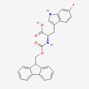 (2S)-2-(9H-fluoren-9-ylmethoxycarbonylamino)-3-(6-fluoro-1H-indol-3-yl)propanoic acid CAS 908847-01-8