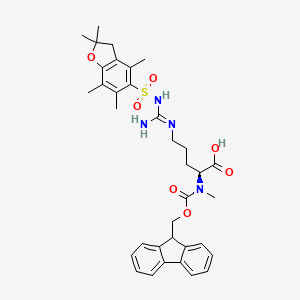 (2S)-5-[[amino-[(2,2,4,6,7-pentamethyl-3H-1-benzofuran-5-yl)sulfonylamino]methylidene]amino]-2-[9H-fluoren-9-ylmethoxycarbonyl(methyl)amino]pentanoic acid CAS 913733-27-4