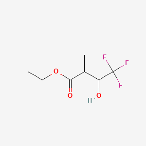 ethyl 4,4,4-trifluoro-3-hydroxy-2-methylbutanoate CAS 91600-33-8