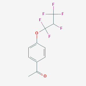 1-[4-(1,1,2,3,3,3-hexafluoropropoxy)phenyl]ethanone CAS 933673-41-7